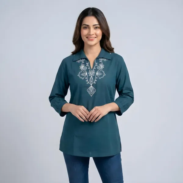Embroidered Top